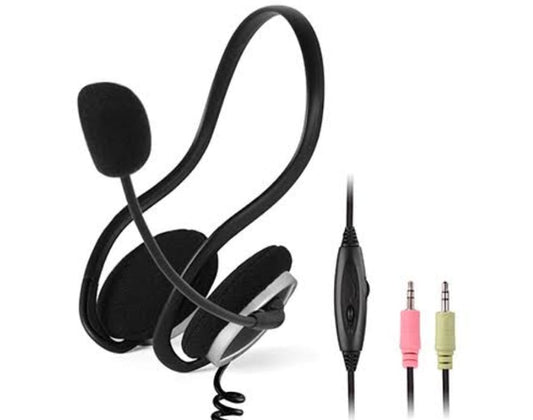 A4TECH HS-5P Wired Neckband Headset with Mic | 2-Pin Connector 3.5mm Plug